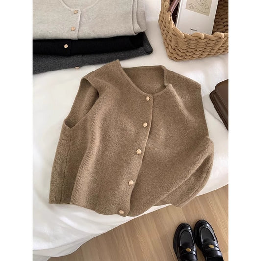 knitted vest jascket for women