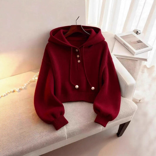 Knitted Casual Hoodie