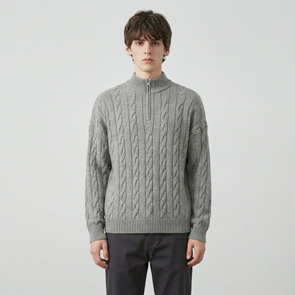 The Cambridge Cable Knit Half-Zip