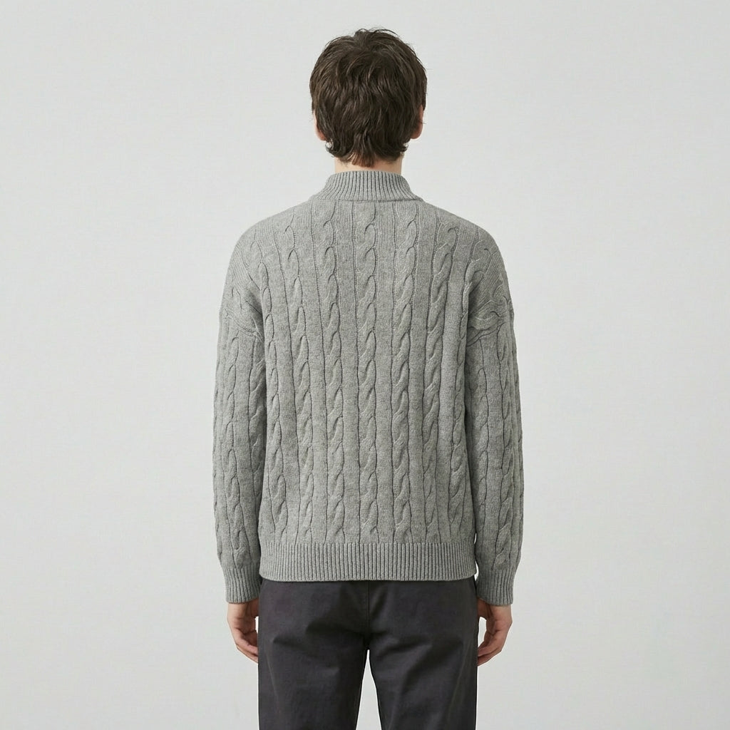The Cambridge Cable Knit Half-Zip
