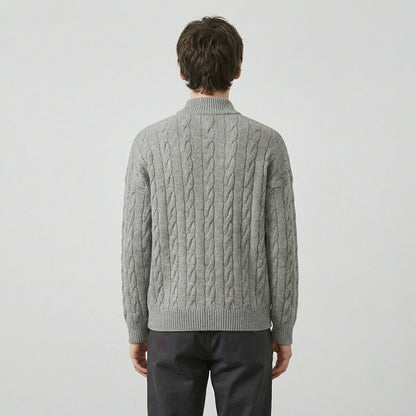 The Cambridge Cable Knit Half-Zip