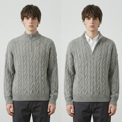 The Cambridge Cable Knit Half-Zip